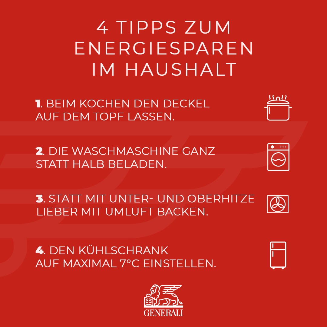 4 Tipps zum Energiesparen im Haushalt