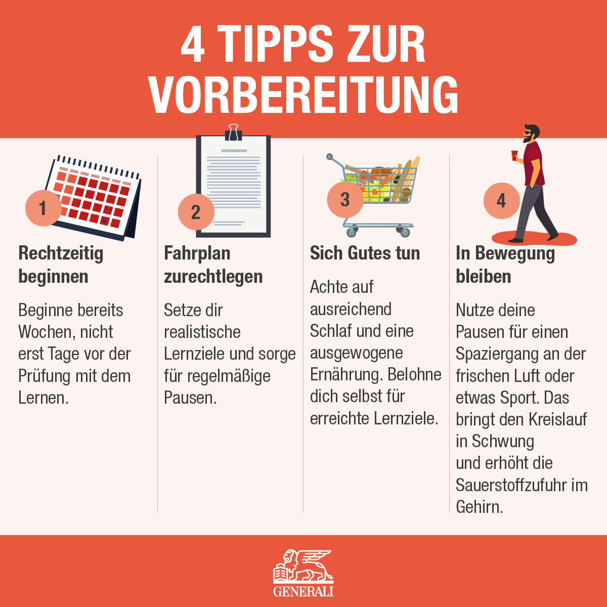 Tipps zur Vorbereitung auf die Prüfung