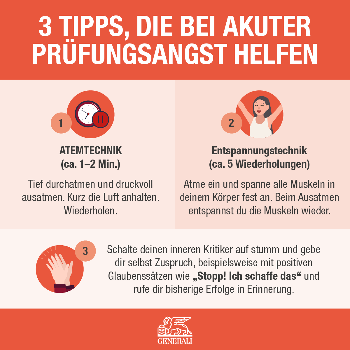 Prüfungsangst – was tun? Tipps gegen Prüfungsstress Grafik 1