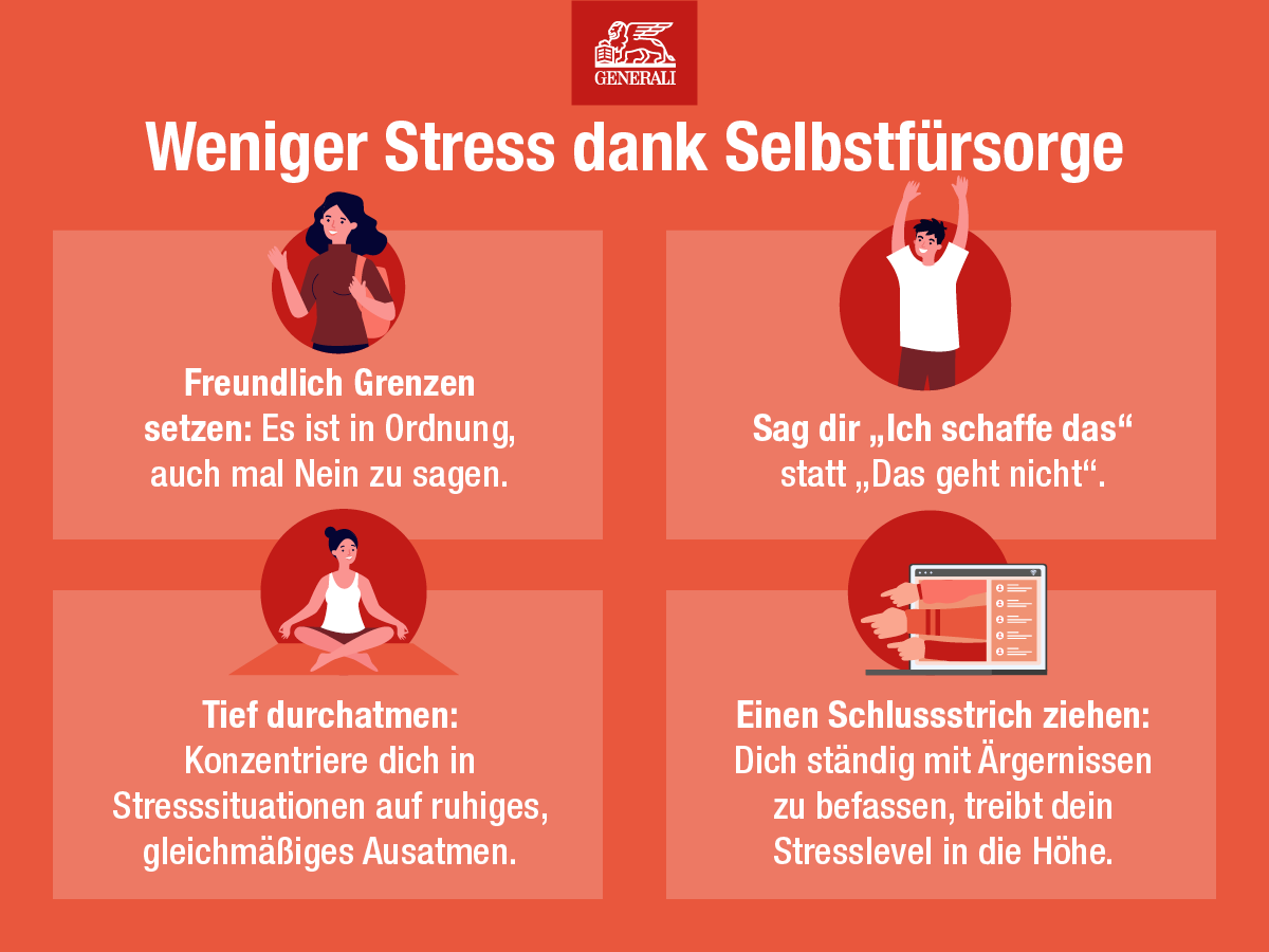 Tipps zum Umgang mit Stress durch Selbstfürsorge