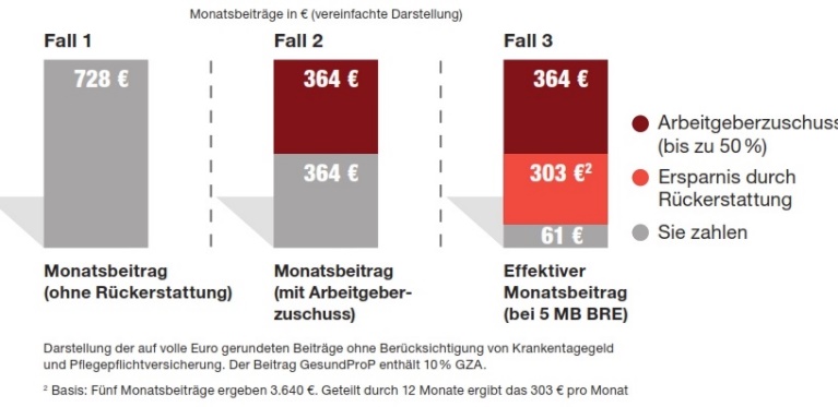 Fallbeispiele für Beitragsrückerstattung