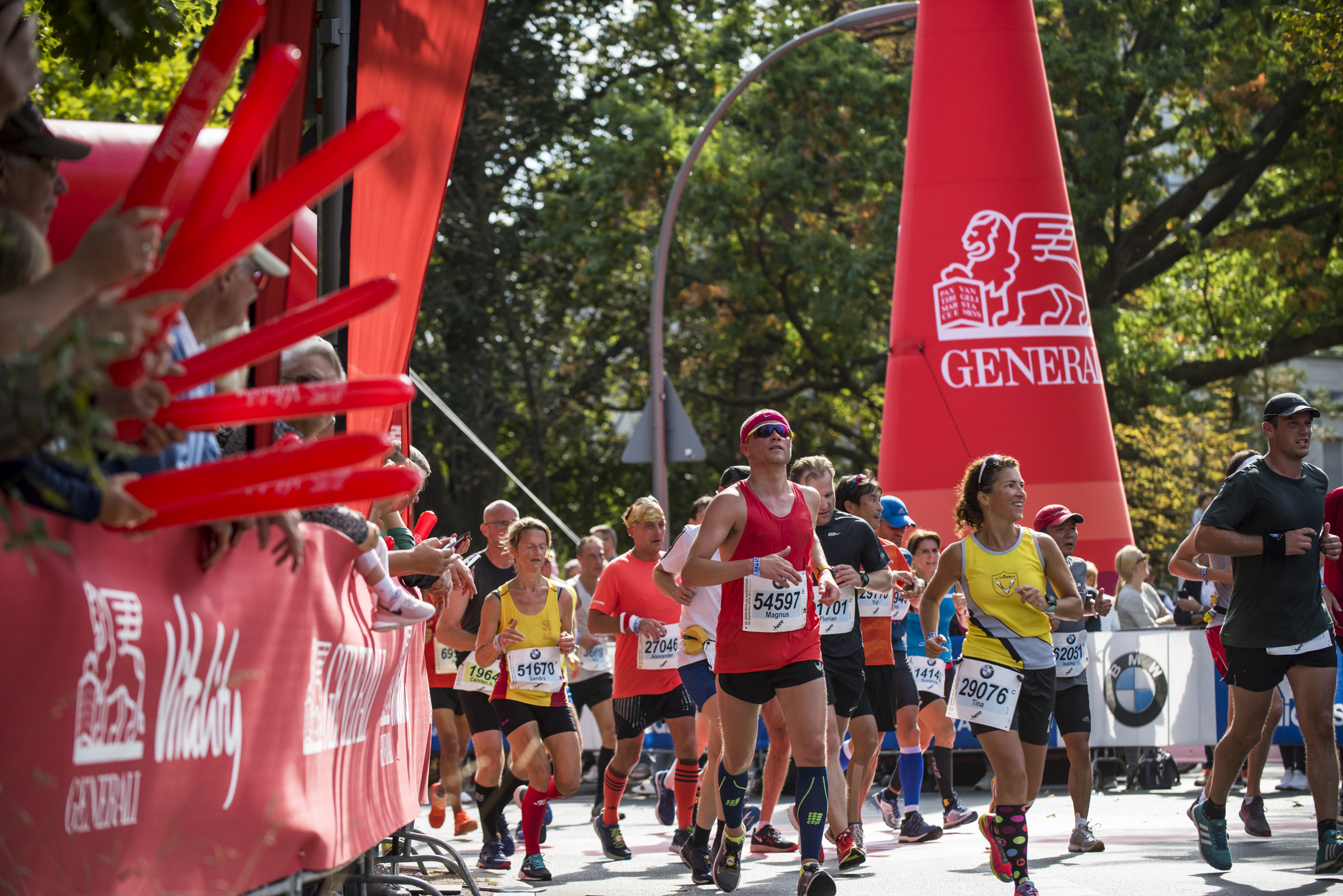 Läufer beim BMW Berlin Marathon 2021