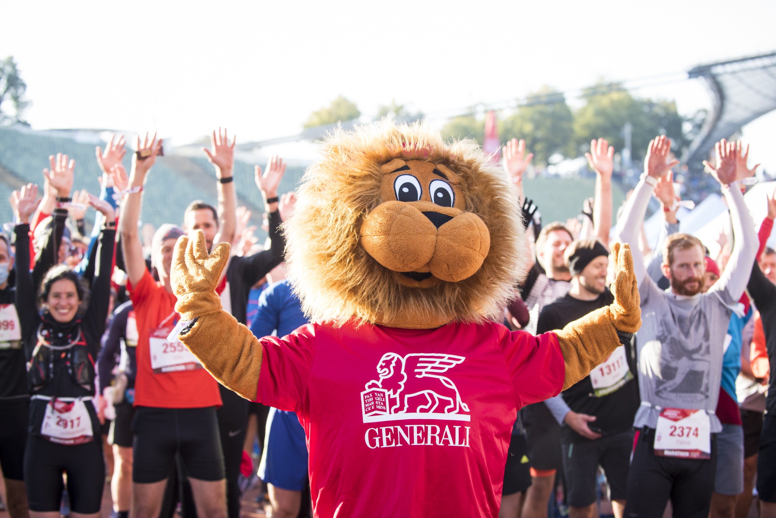 Der GeneraTeilnehmer am Generali München Marathon 2021