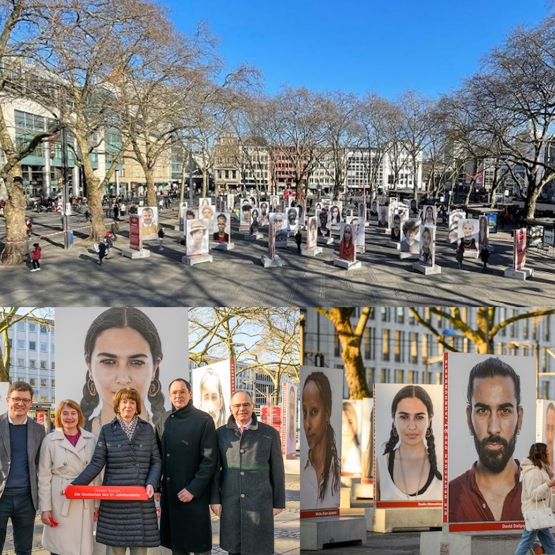Open-Air-Installation Die Deutschen des 21. Jahrhunderts in Köln